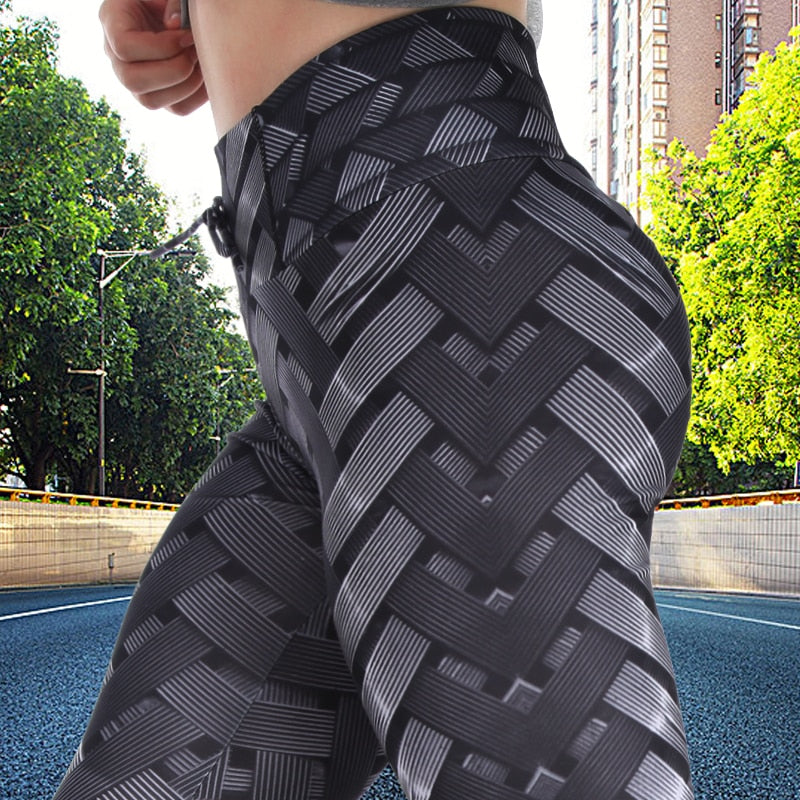 High Waist Weaved Iron Leggings