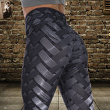 High Waist Weaved Iron Leggings