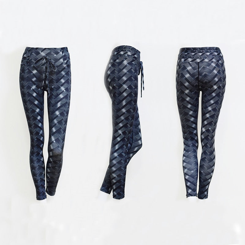 High Waist Weaved Iron Leggings