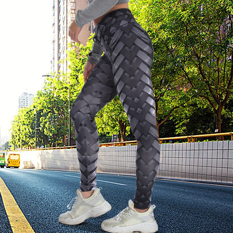 High Waist Weaved Iron Leggings